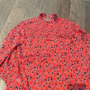 Ann Taylor red blouse